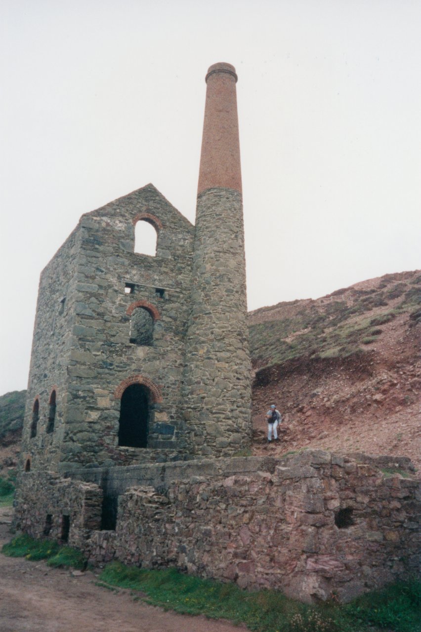 AandM at Wheal Coates tin mine 2000